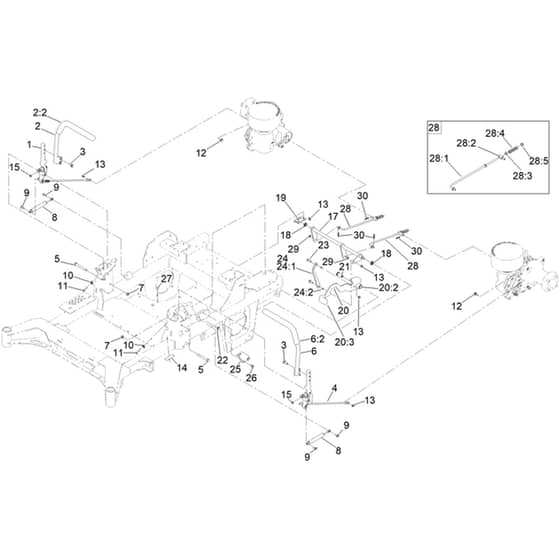 Toro Z Master 122cm - 74048TE (414071690 - 415999999) Motion Control