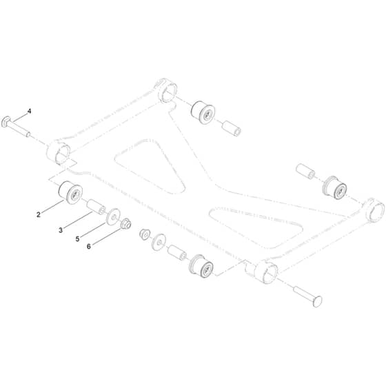 Toro Z Master 122cm - 74048TE (417000000 - 418029507) Deck Strut No. 140-1179