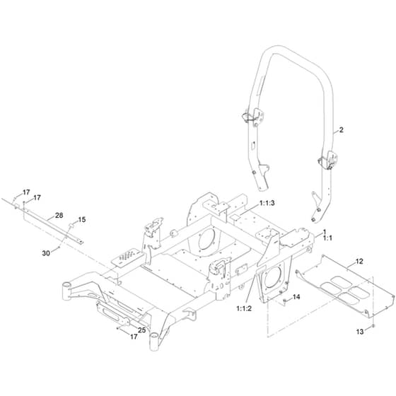 Toro Z Master 122cm - 74048TE (420000000 - 999999999) Frame