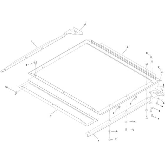 Toro Z Master 122cm - 74311TE (413000000 - 415899999) Hopper Screen No. 109-0717