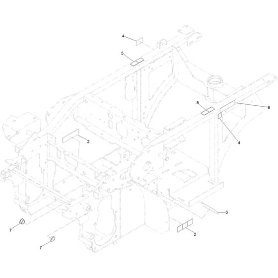 Toro Z Master 122cm - 74311TE (415900000 - 999999999) Frame and Decal No. 116-7482