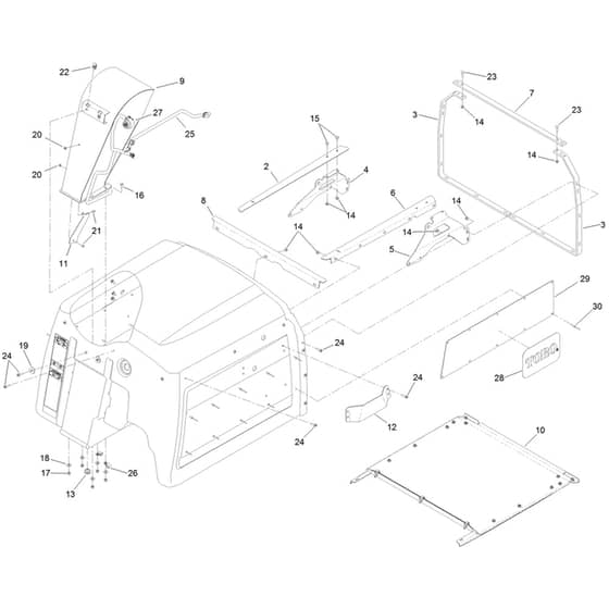 Toro Z Master 122cm - 74311TE (415900000 - 999999999) Hopper No. 130-2872