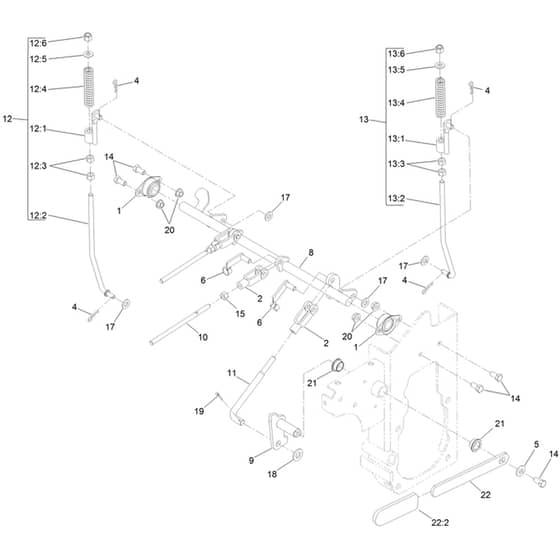 Toro Z Master 122cm - 74311TE (402000000 - 404329999) Parking Brake