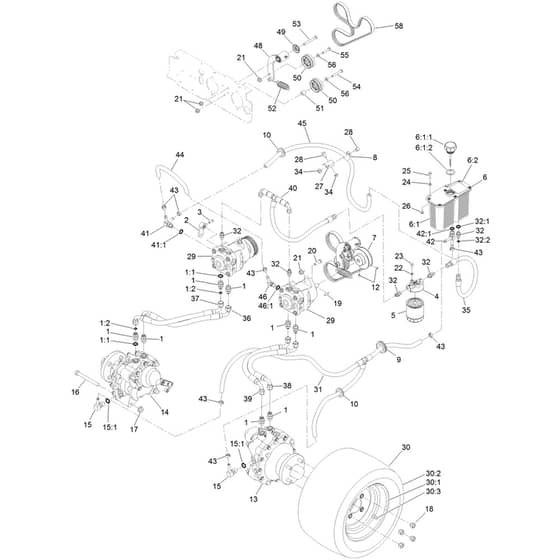 Toro Z Master 122cm - 74311TE (404330000 - 405699999) Hydraulic