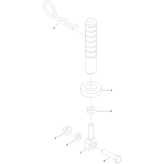 Toro Z Master 122cm - 74311TE (404330000 - 405699999) Rear Deck Height Adjustment No. 109-0323