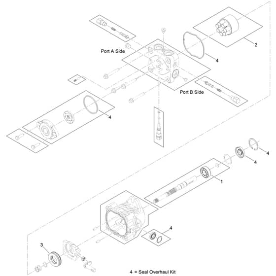 Toro Z Master 122cm - 74311TE (405700000 - 412999999) Hydraulic Pump No. 116-7836