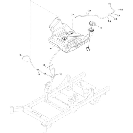 Toro Z Master 122cm - 74456TE (410020000 - 411999999) Fuel