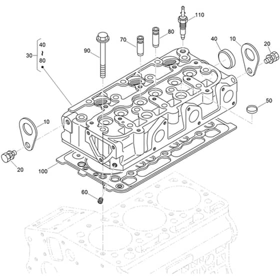 Toro Z Master 132cm - 72264TE (411700000 - 999999999) Cylinder Head
