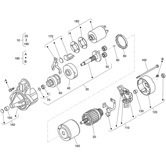Toro Z Master 132cm - 72264TE (406430000 - 409547309) Starter Component