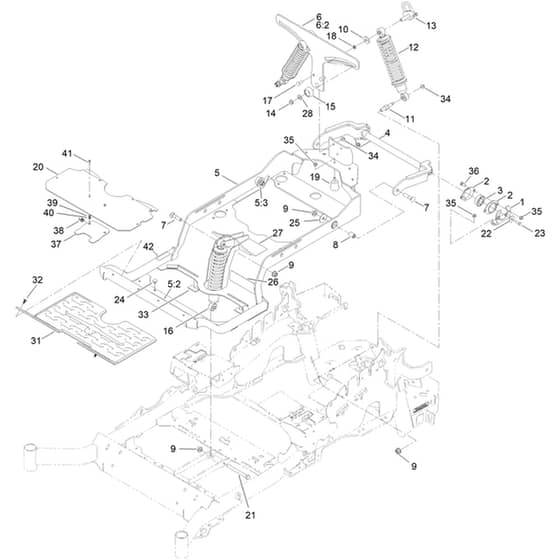 Toro Z Master 132cm - 72969TE (412900000 - 999999999) Frame