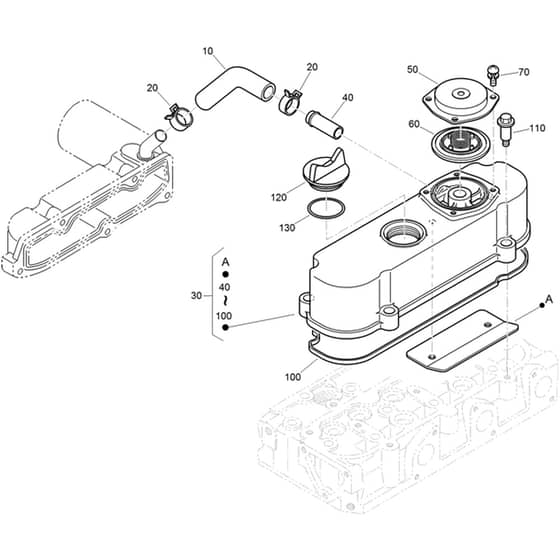 Toro Z Master 152cm - 72279TE (410000000 - 999999999) Cylinder Head Cover