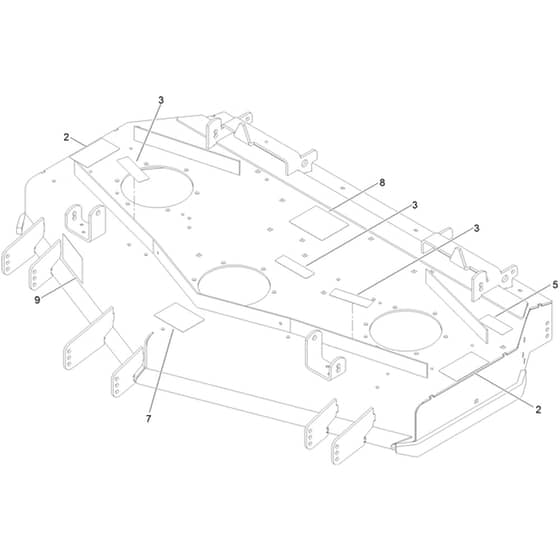 Toro Z Master 152cm - 72279TE (406397919 - 406399999) Deck Decal No. 140-1155