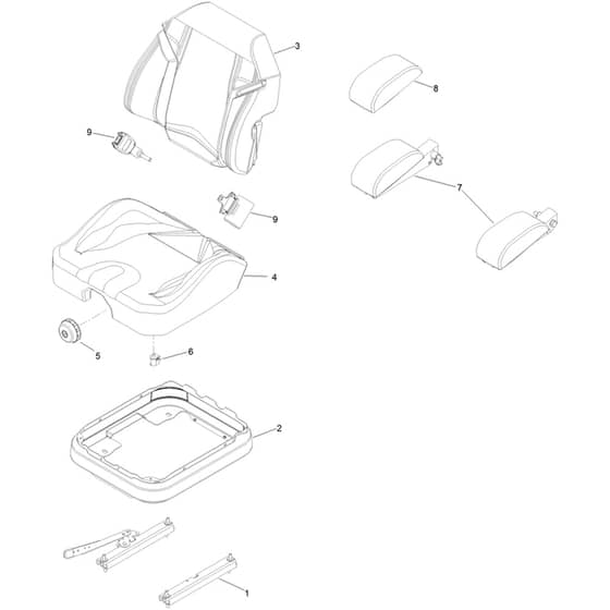 Toro Z Master 152cm - 72279TE (406397919 - 406399999) Seat No. 140-8003