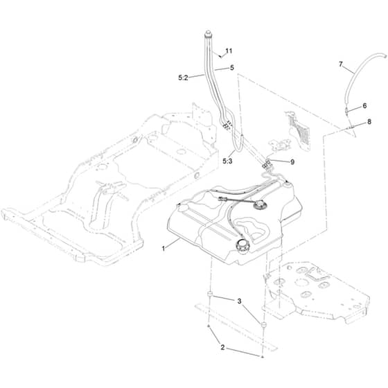 Toro Z Master 152cm - 72942TE (400000000 - 410999999) Fuel System