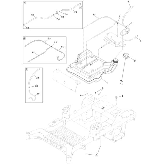 Toro Z Master 152cm - 74056TE (418579618 - 999999999) Fuel System