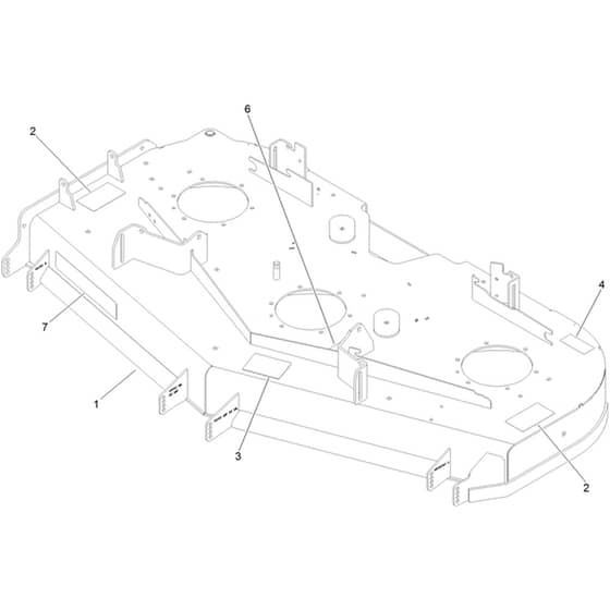 Toro Z Master 152cm - 74056TE (400000000 - 408907972) Deck Decal No. 144-6588