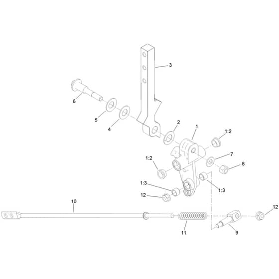 Toro Z Master 152cm - 74056TE (400000000 - 408907972) Left and Right Control Arm