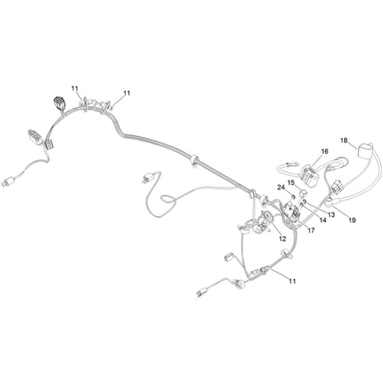 Toro Z Master 152cm - 74056TE (409854760 - 409854775) Wire Harness No. 139-8078