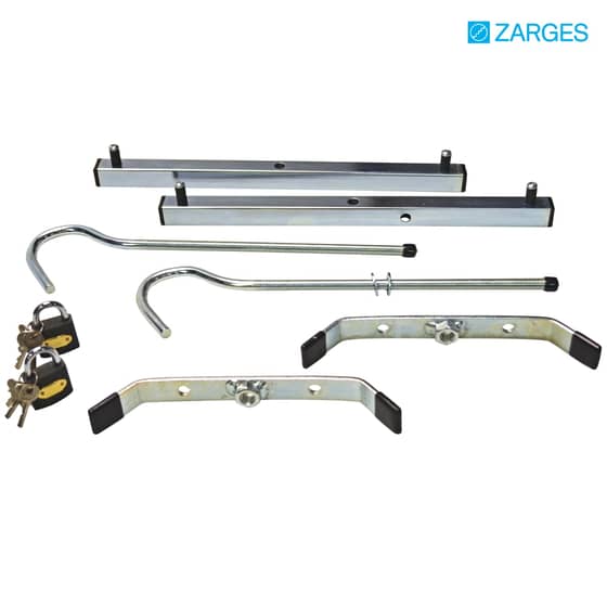 Zarges Roof Rack Clamps C/W 2 Padlocks - 1 Pair - 40980B