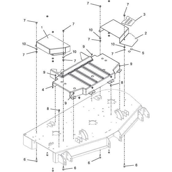 ZT 7132 T - 2019-2022 - 2F1020861/ST1 - Stiga Zero Turn Mower Belt Guards Diagram