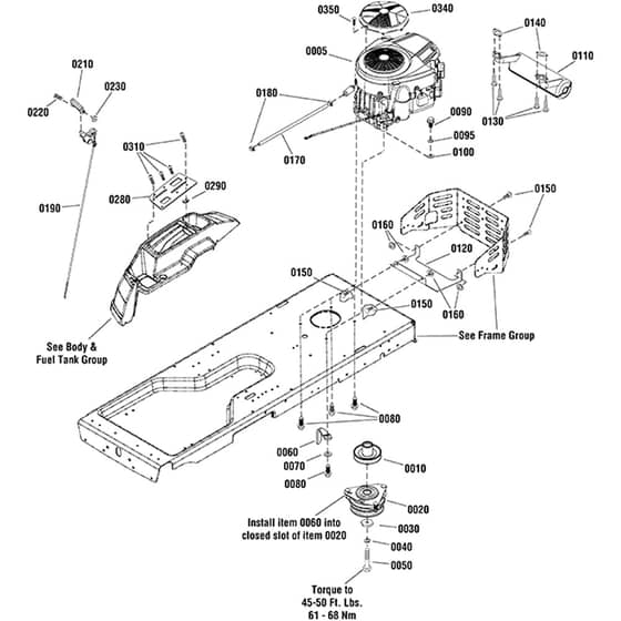 Snapper ZTX110 2691391-01 Engine Group