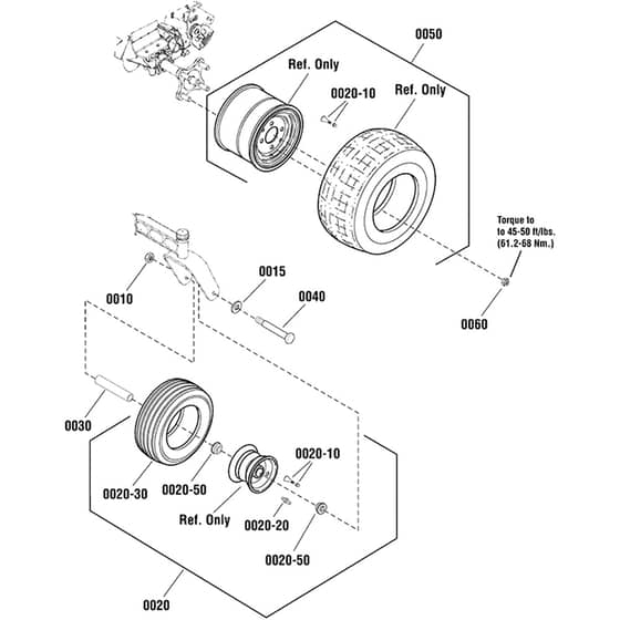 Snapper ZTX110 2691391-01 Wheel and Tyre Group