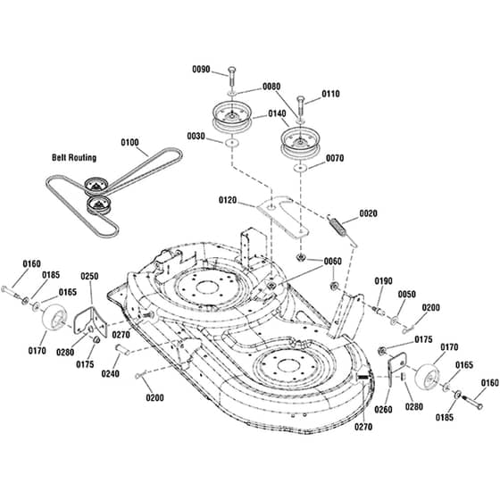 Snapper ZTX110 2691708-00 Clutch and Support Group
