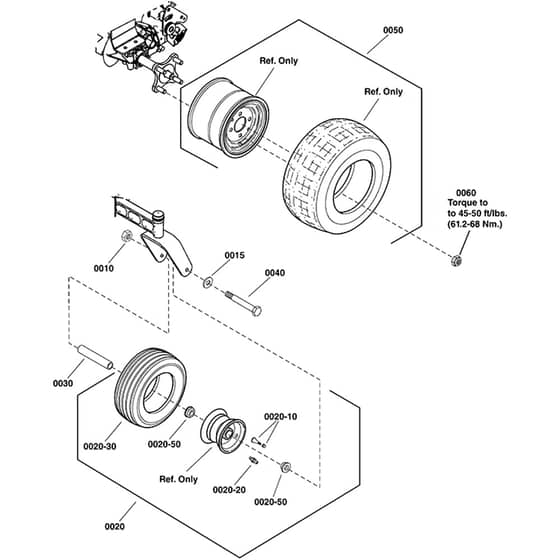 Snapper ZTX110 2691708-00 Wheel and Tyre Group