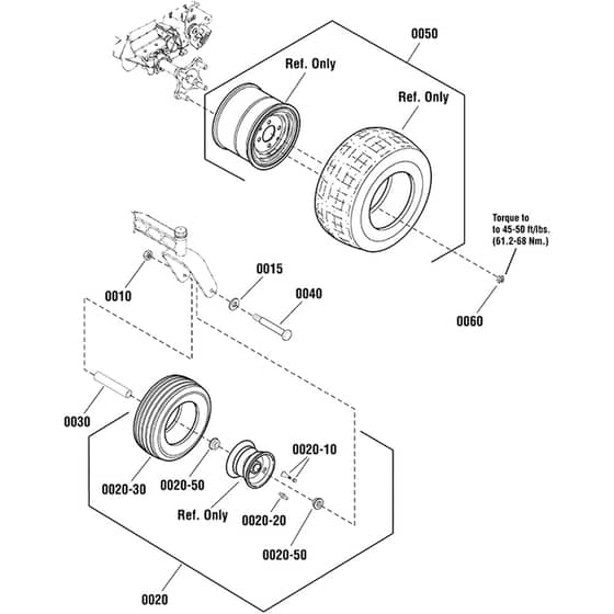 Snapper ZTX275 2691459-00 Wheel and Tyre Group