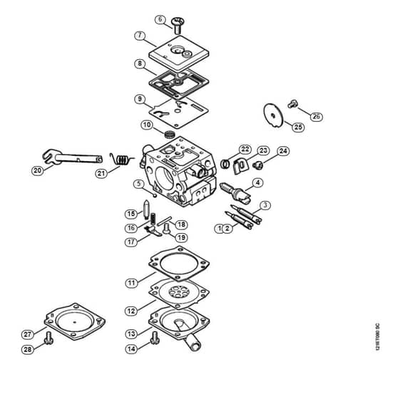 Stihl 038 Sw Carburetor - K-Group