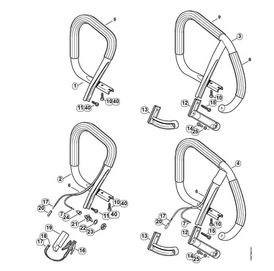 Stihl 046 Wvh Handlebar, Heating Element - O-Group