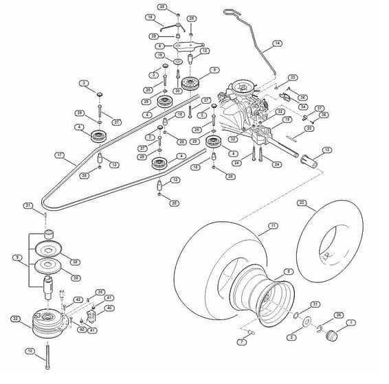 Genuine Stihl RT6127.0 ZL / I - Gearbox, rear wheel, blade clutch