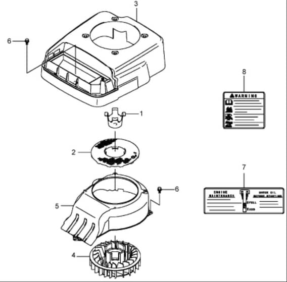 Hayter 21 Inch Heavy Duty - 455E (455E290000001 - 455E290999999) - Cooling Equipment Assembly
