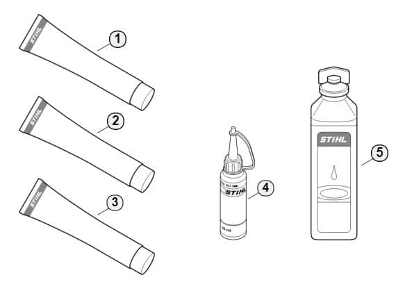 Genuine Stihl KM100 R / W - Miscellaneous lubricants and greases