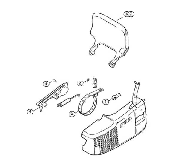 Stihl 010 Aveq Chain Brake - J-Group