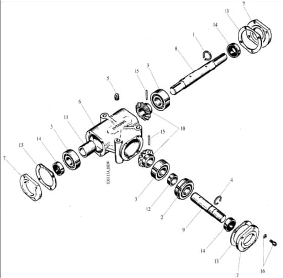 Hayter Condor Ratchet Drive - 511N (511N001022 - 511N099999) - Bevel Gearbox Assembly