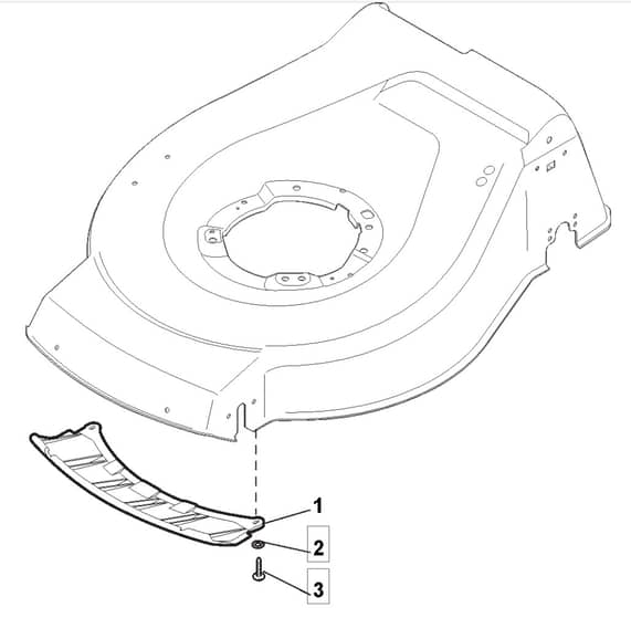 HP465 R - 2012-2013 - 299484038/M12 - Mountfield Rotary Mower Mask Diagram