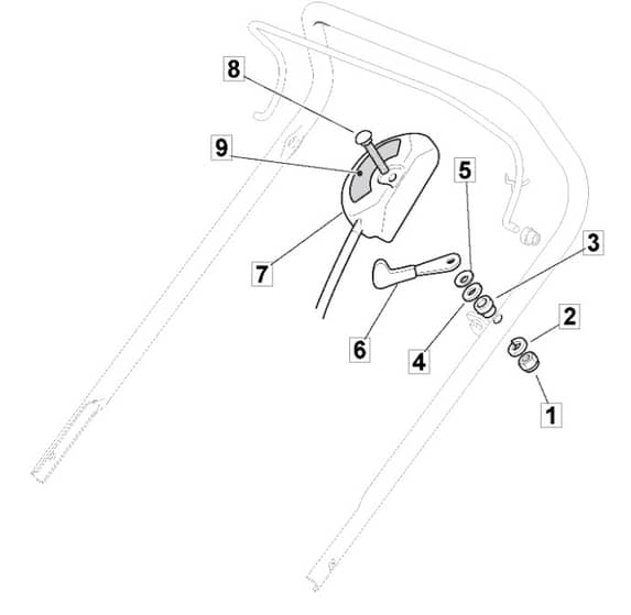 HP410 - 2005 - 2297430047/BQ - Mountfield Rotary Mower Throttle Control Diagram