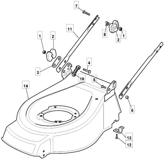 EL 4800 R PD - 2008 - 294485763/M08 - Mountfield Rotary Mower Deck Diagram