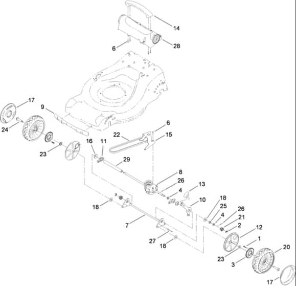 Hayter R48 - 447F (447F310000001 - 447F310999999) - Drive Assy