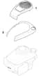 HP45 H - 2016-2017 - 299014633/BQ - Mountfield Rotary Mower Engine Cover Diagram
