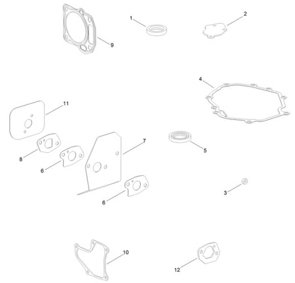 Hayter Harrier 56 Autodrive VS - 574A (404000000 - 404999999) - Seal - Gasket Kit No. 127-9144