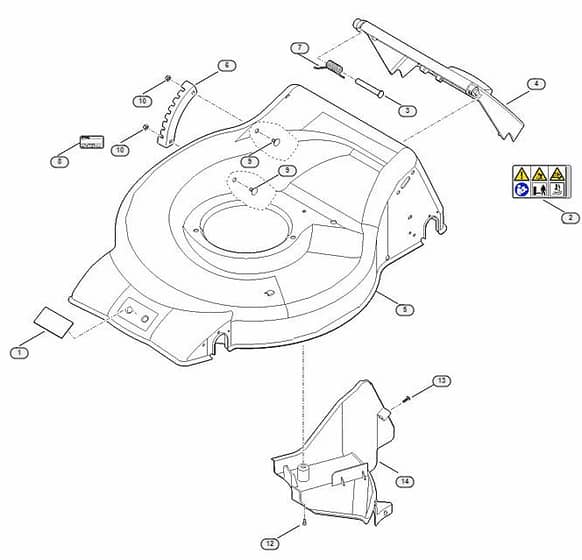Genuine Stihl RM253.1 T / B - Housing