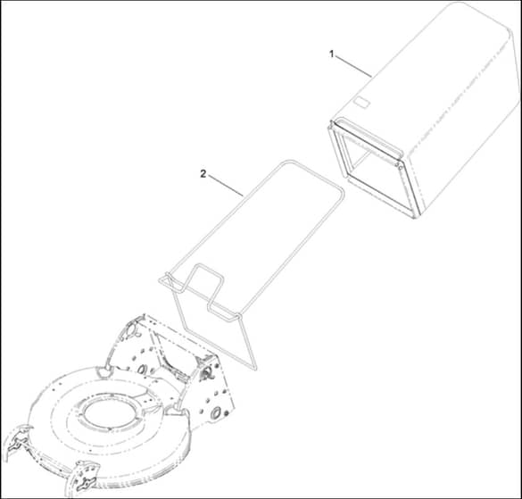Hayter R53A - 449F (400000000 - 401999999) - Bag Assy