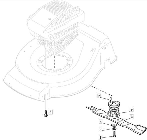 HW512 PD 4S - 2010 - 299537833/MFR - Mountfield Rotary Mower Blade Diagram
