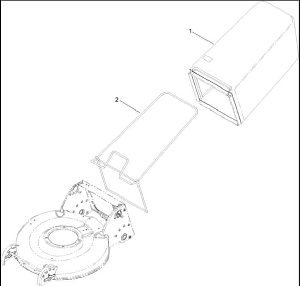 Hayter R53S - 448F (311000001 - 311999999) - Bag Assy