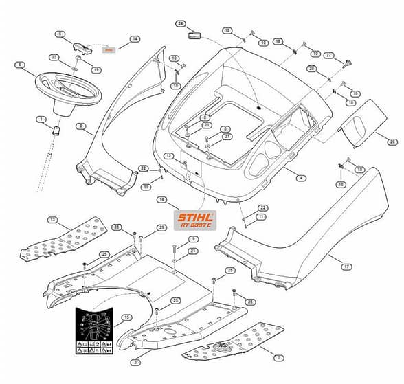 Genuine Stihl RT5097.0 C / C - Cover