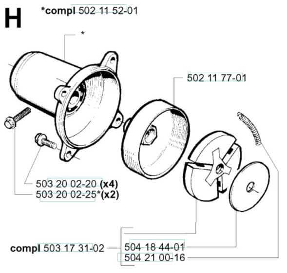 Husqvarna 240 - 2001-Current - Clutch
