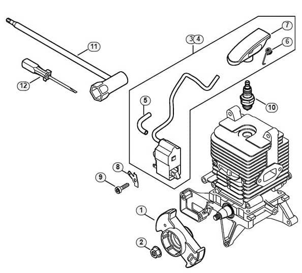 Genuine Stihl SR440 / B - Ignition system