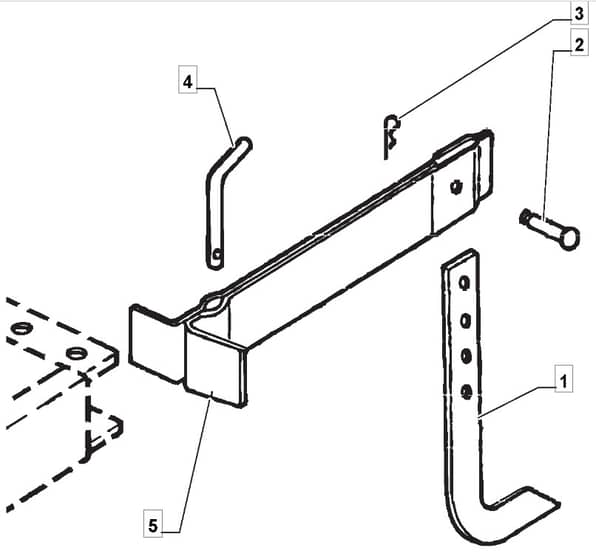 MANOR 75 RH - 2008-2010 - 217510033/MO8 - Mountfield Tiller Bracket Diagram